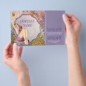 Cosmetologist Haarvisagist SPA Salon Flyer (Hand)