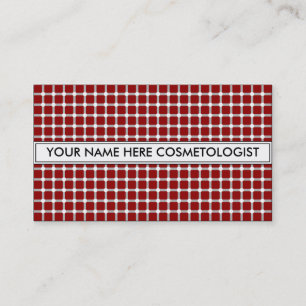 COSMETOLOGIST ILLUSION RED VISITEKAARTJE