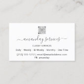 Cosmetologist Spuit Botox B12 QRCode Black Visitekaartje (Achterkant)