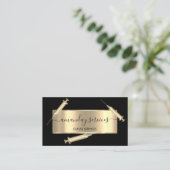 Cosmetologist Spuit Botox B12 QRCode Black Visitekaartje (Staand voorkant)