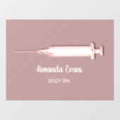 Cosmetologist Spuit Botox Roos Raamsticker (Vel)