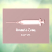 Cosmetologist Spuit Botox Roos Raamsticker (Vel 3)