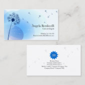 Cosmetologue Carte de visite Gentle Dandelion (Devant / Derrière)