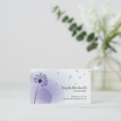 Cosmetologue Carte de visite Gentle Dandelion (Debout devant)