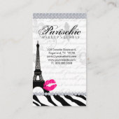 Cosmetologue Carte de visite Paris Tour Eiffel (Dos)