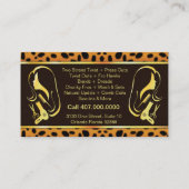 Cosmetologue cosmetologue Carte de visite de salon (Dos)