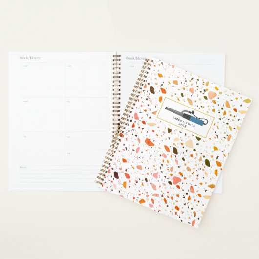 Cosmetologue de salon Terrazzo Curling Fer (Devant avec enveloppe)