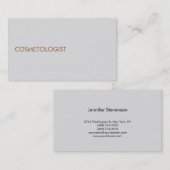 Cosmetologue moderne Carte de visite professionnel (Devant / Derrière)