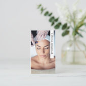 Cosmetologue Photo Code QR Carte de visite (Debout devant)