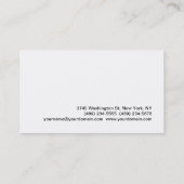 Cosmetologue Rouge noir blanc Carte de visite (Dos)