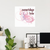 Cosmetology Babe Poster (Thuiskantoor)