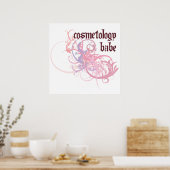 Cosmetology Babe Poster (Keuken)