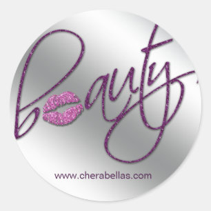 Cosmetology Beauty Salon sticker paars