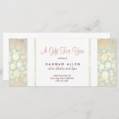 Cosmetology Spa Gold Circles Cadeaubon (Voorkant / Achterkant)