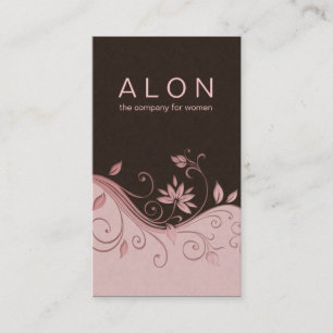 Cosmetology Visitekaartje Elegant Floral Pink