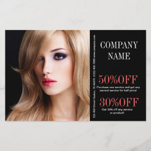 Cosmetoloog visagist stylist kapsalon flyer