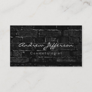 Cosmetoloog Wall Brick Calligraphy Visitekaartje