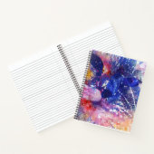Cosmic Abstract Cat Dreamscape  Notitieboek (Binnen)
