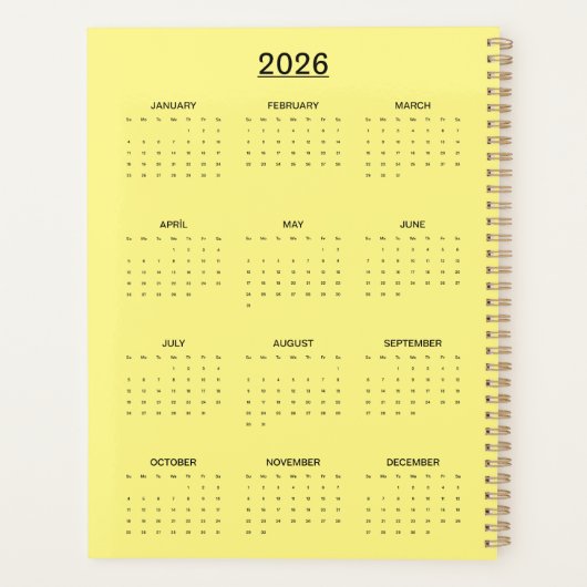 Cosmic Abstract Cat Dreamscape Planner (Achterkant)