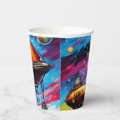 Cosmic Airship Papieren Bekers (Rechts)