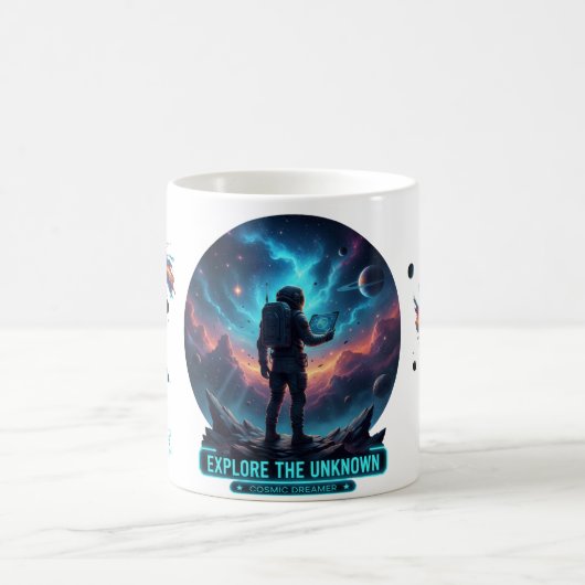 Cosmic Astronaut Unknown Space Explorer Deep Mug (Centre)