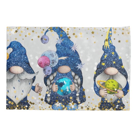 Cosmic Astronomy Gnomen Kussensloop (Achterkant-Links)