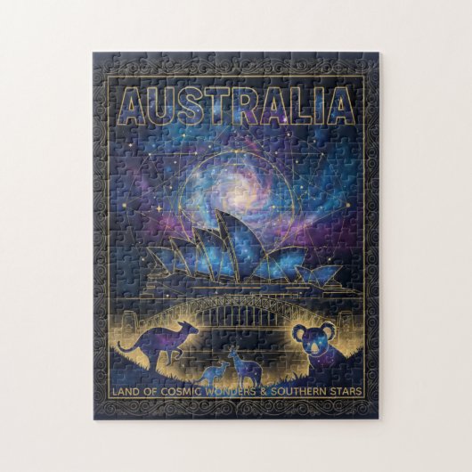 Cosmic Australia Sydney Celestial Art Legpuzzel (Verticaal)