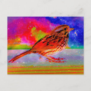 Cosmic Bird Dreamscape Art Print" Briefkaart