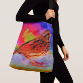 Cosmic Bird Dreamscape Art Print" Crossbody Tas (Dichtbij)