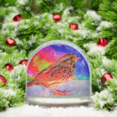 Cosmic Bird Dreamscape Art Print" Sneeuwbol (Kerstmis)