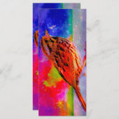 Cosmic Bird Dreamscape Bladwijzer Menu (Voorkant / Achterkant)