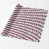 Cosmic Bloom Stripes Cadeaupapier (Uitgerold)