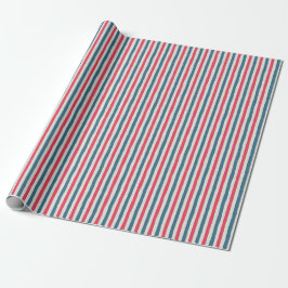 Cosmic Bloom Stripes Cadeaupapier