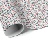 Cosmic Bloom Trailing Stripes Cadeaupapier (Rol Hoek)