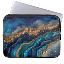 Cosmic Blue Laptop Bag met Galaxy Design