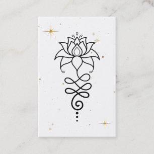*~* Cosmic boeddhist Nirvana Sacred Geometry Lotus Visitekaartje