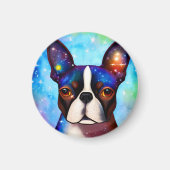 Cosmic Boston Terrier Magneet (Voorkant)