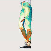 Cosmic Brew: Astronaut's Coffee Dream Leggings (Links)