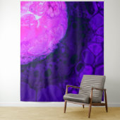 *~* Cosmic Brew Roze Abstracte Cirkel Paars Wandkleed (In situ)