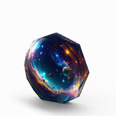 Cosmic Bubble Galaxy Fantasy Art Fotoblokken (Rechts)