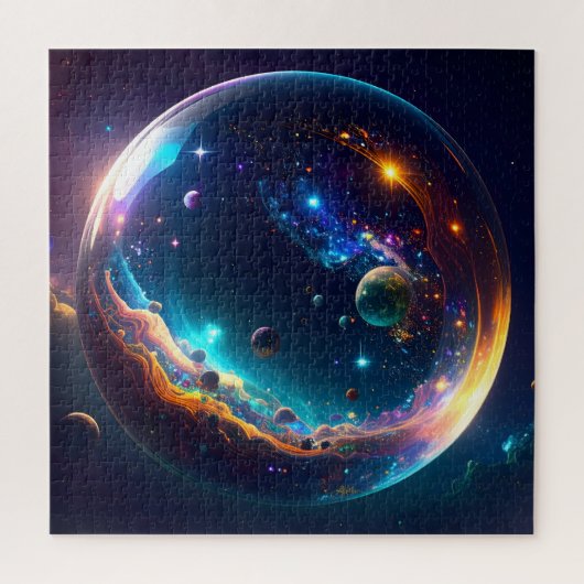 Cosmic Bubble Galaxy Fantasy Art Legpuzzel (Verticaal)