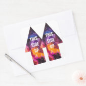 Cosmic Buitenspatie Verplaatsende doos groot deze Vierkante Sticker (Envelop)