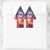 Cosmic Buitenspatie Verplaatsende doos groot deze Vierkante Sticker (Tas)