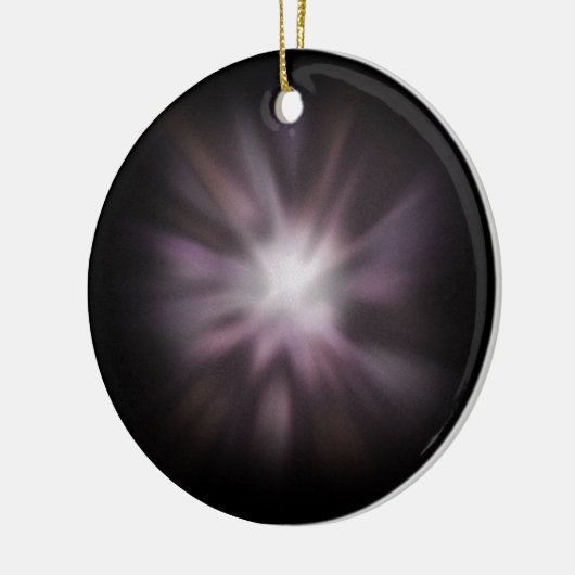 Cosmic Burst Artwork Keramisch Ornament (Links)