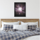 Cosmic Burst - Ruimteexplosie op zwart Canvas Afdruk (Insitu (Slaapkamer))