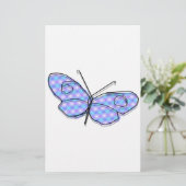 Cosmic Butterfly Briefpapier (Staand voorkant)
