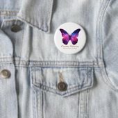 Cosmic Butterfly Galaxy Wings Ronde Button 5,7 Cm (In situ)