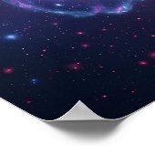 Cosmic Butterfly of Light in a Galactic Dream Poster (Hoek)