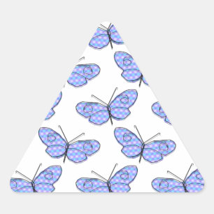 Cosmic Butterfly Pattern Driehoek Sticker