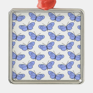 Cosmic Butterfly Pattern Metalen Ornament
